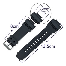 Watchband for Casio GA-150/200/201/300/310/GLX Sport Watch Band Black Soft Silicone Rubber Pin Buckle Strap for Man's Bracelet 2024 - compre barato