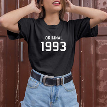 Оригинальная модель 1993 года; женская футболка с принтом; хлопковая Повседневная забавная футболка для девушек; Топ для девушек; хипстерская футболка; Tumblr; Прямая поставка 2024 - купить недорого