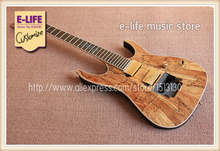 Custom Design Unfinished Electric Guitar Kit Guitarra China OEM Music Instrument Spalited Top 2024 - buy cheap