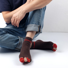Calcetines de algodón de 5 dedos para hombre, calcetín de ocio, 3 pares 2024 - compra barato