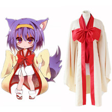 Disfraz de Anime No Game No Life Warbest Hatsuse Izuna, conjunto completo, Kimono japonés, vestido de fiesta de Halloween 2024 - compra barato