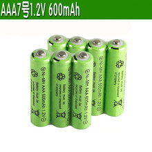 Batería recargable NI-MH de 1,2 v, 600mah, AAA, control remoto, juguetes, herramientas eléctricas, precio al por mayor, 4psc/lote 2024 - compra barato