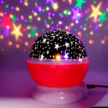 LED Night Light Star Sky Automatic Rotating Projection Light Star Moon Light Colorful Diamond Projector USB Atmosphere Lights 2024 - buy cheap