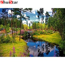 5D DIY Diamond Painting Landscape Full Square Drill Mosaic Diamond Embroidery Forest River Decoration Home XY1 2024 - buy cheap