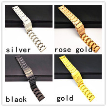 Wholesale 10PCS/lot High quality 18MM 20MM 22MM 24MM Solid Stainless steel watch strap Watch band men watch strap -WBT099 2024 - buy cheap
