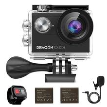 Экшн-камера AKASO DragonTouch 4K EIS, 16 Мп, 4 внешних микрофона 2024 - купить недорого