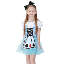 Halloween Maid Costumes kid child 106-140cm Alice in Wonderland Costume Suit Maids Lolita Fancy Dress Cosplay Dres 2024 - buy cheap
