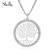 Classic Hollow Design Tree Of Life Pendant Necklace For Elegant Women Chains Necklace Trendy Female Jewelry Free Shipping 2024 - buy cheap