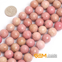 Round Faceted Rhodochrosite Stone Beads Natural Stone Beads DIY Loose Beads For Jewelry Making Strand 15 Inches Wholesale ! 2024 - buy cheap