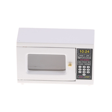 1pcs 1:12 Miniature White Microwave Oven Dollhouse Kitchen Accessories Pretend Play Furniture Toys 2024 - buy cheap