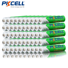 Promotion- PKCELL 50pcs/lot 1.2V 600mAh AAA NIMH Rechargeable Battery NI-MH Low Self-discharged Pre-charged Batteries 2024 - buy cheap