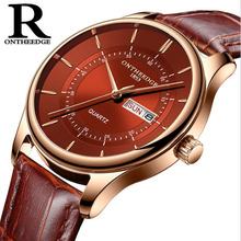 Minimalist stylish men quartz watches drop shipping 2018 new fashion simple brown clock male wristwatches gifts auto date clock 2024 - buy cheap