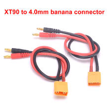 2 pcs RC Battery Charge XT90 to 4.0mm Banana Plug with 30cm 12AWG Cable Connector for RC Helicopter Quadcopter Lipo Battery 2024 - buy cheap