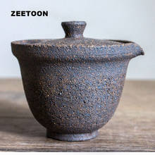 200ML Japanese Vintage Coarse Pottery Teapot Kung Fu Tea Set Gaiwan Tea Bowl Puer Tea Tureen Tea pot Creative Ceramic Home Decor 2024 - buy cheap