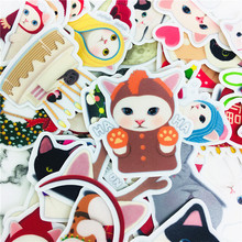 38 Pcs Fashion hat cat For Diary car Decoration Diy Hand-drawn comics girl schoolboy Scrapbooking Children Sticker 2024 - buy cheap