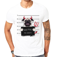 2019 Newest men fashion design printed t-shirt Devil bulldog II funny t-shirts hipster O-neck short-sleeve Tops can be customize 2024 - buy cheap