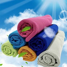 Toalha de secagem rápida portátil para esportes, toalha de secagem rápida para resfriamento físico de 100x30cm para academia e fitness, 1 peça 2024 - compre barato