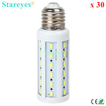 Бесплатная доставка 30 шт. 12 Вт 42 LED 5630 5730 SMD E27 E14 B22 СВЕТОДИОДНАЯ кукурузная лампа Светодиодная лампа освещение теплый/холодный белый 2024 - купить недорого