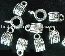 FREE SHIPPING 300pcs Tibetan silver Cylinder decorative bail A182 2024 - buy cheap