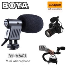 Конденсаторный микрофон BOYA для цифровых зеркальных камер Canon, Nikon, Sony, Gopro, DSLR 2024 - купить недорого