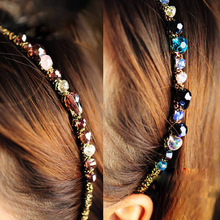 Rhinestone Crystal Hair Band for Women Girls Hair Hoop Hairband Headdress Hair Accessories 2024 - buy cheap