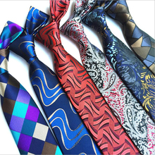 RBOCOTT Novelty Irregular Pattern Neck Ties For Men 8cm Floral Tie Plaid Necktie For Business Wedding Party Men's Corbatas 2024 - buy cheap