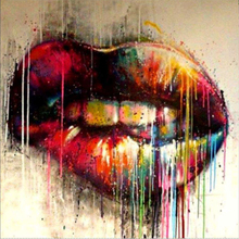 GLymg Hot Sale 5d Diamond Craft Painting Diy Diamond Embroidery Cross Stitch Kits Sexy Lips Mosaic Gift Wall Arts Decor 2024 - buy cheap