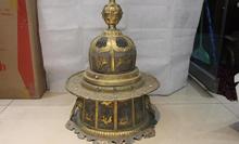23 Vintage Handmade engraved Silver Gold Gilt pagoda stupa incense burner Censer 2024 - buy cheap