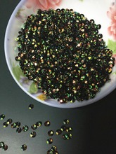 50g/lot 4mm Deep Cup Loose Sequins Round Paillette Wedding Garment Accessory Golden Plating Black AB 2024 - buy cheap