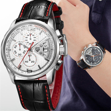 PAGANI DESIGN Men's Chronograph Quartz Watch Luxury Brand Waterproof Watch Sport Military Leather Quartz Watch relogio masculino 2024 - buy cheap
