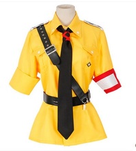 Hellsing seras victoria cosplay traje amarelo traje vestido 11 2024 - compre barato