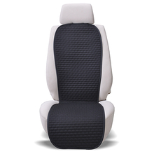 Car Seat Cover Universal Cool Summer Cushion Auto Linen Fabric Seat Covers Protector Interior Accessories 8 Colors 2024 - купить недорого