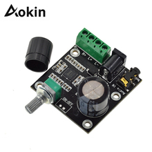 Aokin 2x15 Вт Mini Hi-Fi PAM8610 Class D цифровой двухканальный усилитель мощности аудио стерео плата 12 в модуль усилителя высокой мощности 2024 - купить недорого
