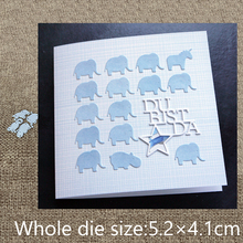 XLDesign Craft Metal Cutting Die cut dies Mouse hippo elephant unicorn scrapbook Album Paper Card Craft Embossing die cuts 2024 - buy cheap