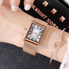 Модные женские часы Лидирующий бренд Роскошные наручные часы женские простые часы из сетчатой стали женские кварцевые часы Montre Femme Relogio Feminino 2024 - купить недорого