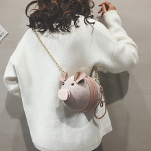 3 Colors New Funny Pig Shoulder Bags Handbags Crossbody Messenger for Girls Female PU Creative Lovely Piggy Bags Cute 2024 - buy cheap