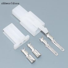 shhworldsea 5/30/100sets car Motorcycle Electrical Multi - Connector (2.8mm) 2way 2pin male and female 2024 - buy cheap