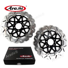 Arashi-disco de freno delantero para motocicleta, rotores para KAWASAKI ZZR 2002, ZZR-1200, 2005, 1200, 2002, 2003, 2004, ZZR1200 2005-CNC 2024 - compra barato