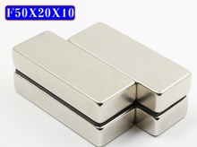 20Pcs 50x20x10 Neodymium Magnet 50mm x 20mm x 10mm N50 NdFeB Block Super Powerful Strong Permanent Magnetic Imanes 2024 - buy cheap