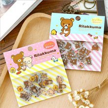 80 Pcs/lot Cute Rilakkuma Mini Paper Stickerbag Diy Diary Planner Decoration Sticker Album Scrapbooking Kawaii Stationery 2024 - buy cheap