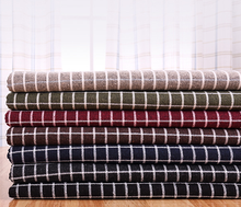 Mylb 140 см x 50 см Высокое качество саржевая ткань шлифовальная мягкая ткань и окрашенная пряжа клетчатая рубашка ткань 2024 - купить недорого