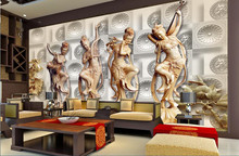 Custom 3D murals,China four beauties of ancient ladies papel de parede, hotel coffee shop living room sofa TV bedroom wallpaper 2024 - buy cheap