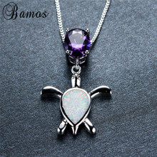 Ожерелье с кулоном в виде черепахи, цвет серебро 2024 - купить недорого
