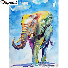 Dispaint Full Square/Round Drill 5D DIY Diamond Painting "Colorful elephant" Embroidery Cross Stitch 3D Home Decor A12968 2024 - buy cheap