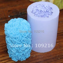 Оптовая продажа, силиконовая форма для свечей ручной работы, 3D цветок (LZ0088) 2024 - купить недорого