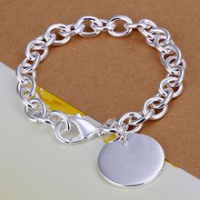 H270 joyería de plata de moda 925, pulsera chapada en plata, pulsera redonda gruesa/MVCYEQNV WVOMHQYX 2024 - compra barato