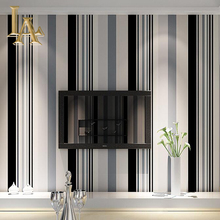 Fashion Black White Grey Vertical Striped Wallpaper Living room sofa Wall Decor Modern Simple Stripes Wall paper Rolls W326 2024 - buy cheap