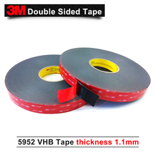 3M VHB 5952 3m black double sided tape Outstanding durability performance VHB tape two side acrylic adhesive 15mm*33m/5rolls/lot 2024 - buy cheap