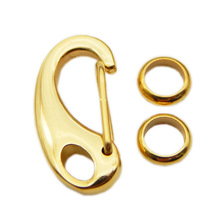 1lot Gold Plated 316L Stainless Steel Lobster Clasps Jump Rings For DIY Leather Cord Bracelets Necklace Making Jewelry Connector 2024 - buy cheap
