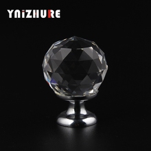 YNIZHURE-tiradores pomos de cajones de cristal, diseño de bola de cristal, 30mm 2024 - compra barato